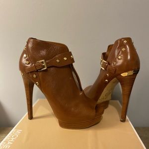 Michael Kors Ailee Peeptoe Booties